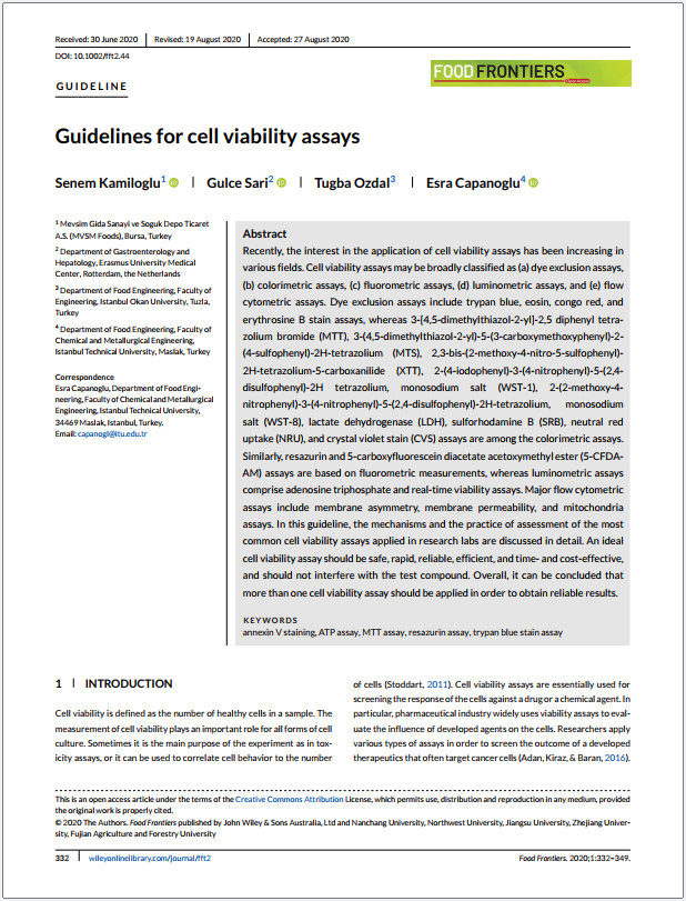 Guidelines for cell viability assays